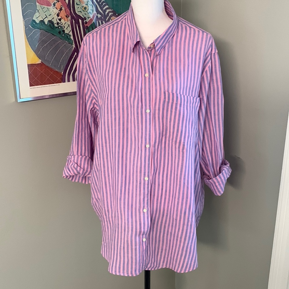 Linen Boyfriend Shirt